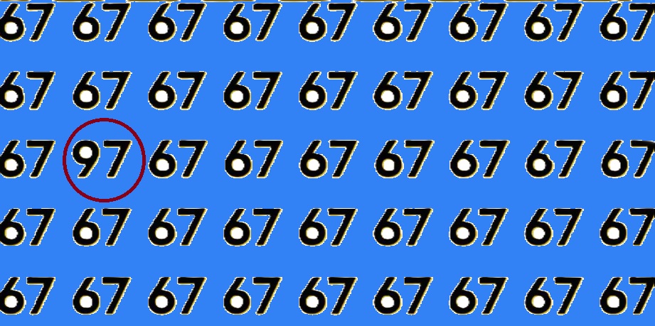 Find 97 in 67_2