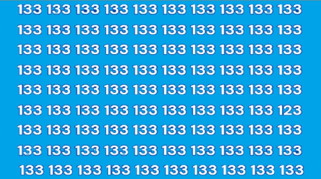 find 123 in 133_1