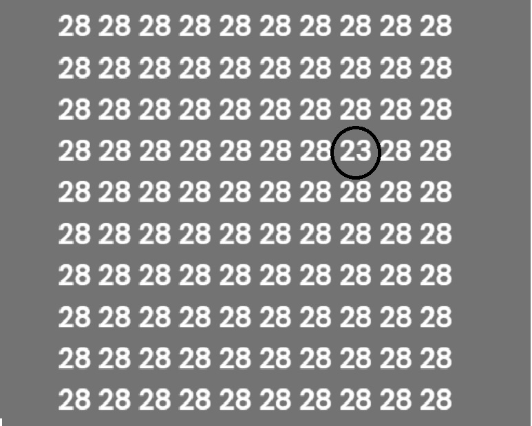 Find 23 in 28_3